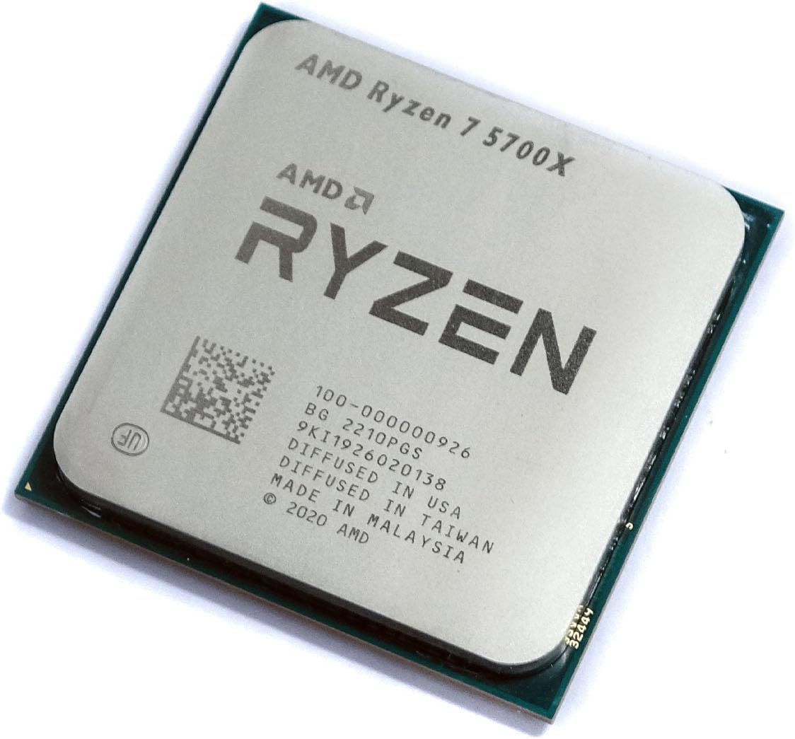 معالج سطح المكتب AMD Ryzen 7 5700X 8-Core: 16 خيطًا، 65 وات TDP مع مبرد وحدة المعالجة المركزية TDP 125 وات، ذاكرة تخزين مؤقتة L3 سعة 32 ميجابايت، PCIe 4.0، تعزيز يصل إلى 4.6 جيجاهرتز، AM4، Zen 3، DDR4، Precision Boost 2، صينية OEM، وحدة المعالجة المركزية للألعاب